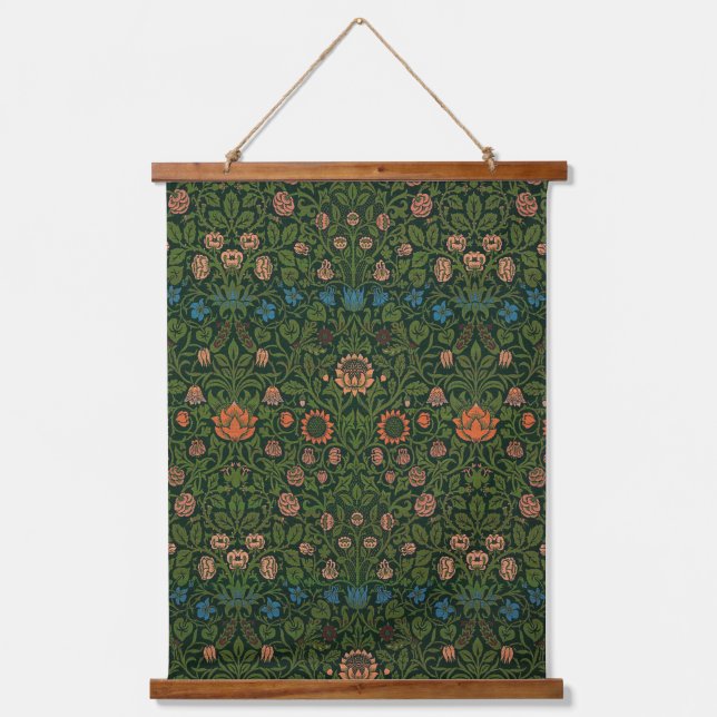 William Morris's Tulip famous pattern Hanging Tapestry (Front)