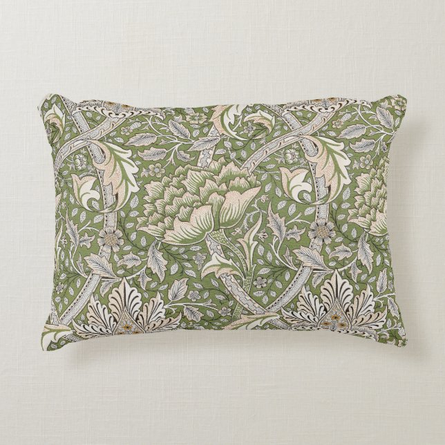 William Morris's Windrush (1917–25) Floral pattern Decorative Cushion (Front)