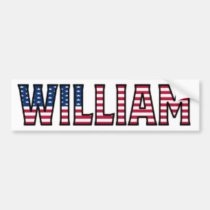 William Name Vorname USA Aufkleber Sticker Auto