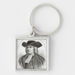 William Penn  engraved by Josiah Wood Whymper Key Ring