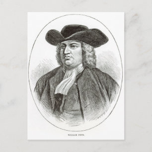 William Penn engraved by Josiah Wood Whymper Postcard