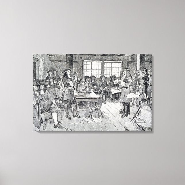 William Penn in Conference with the Colonists Canvas Print (Front)