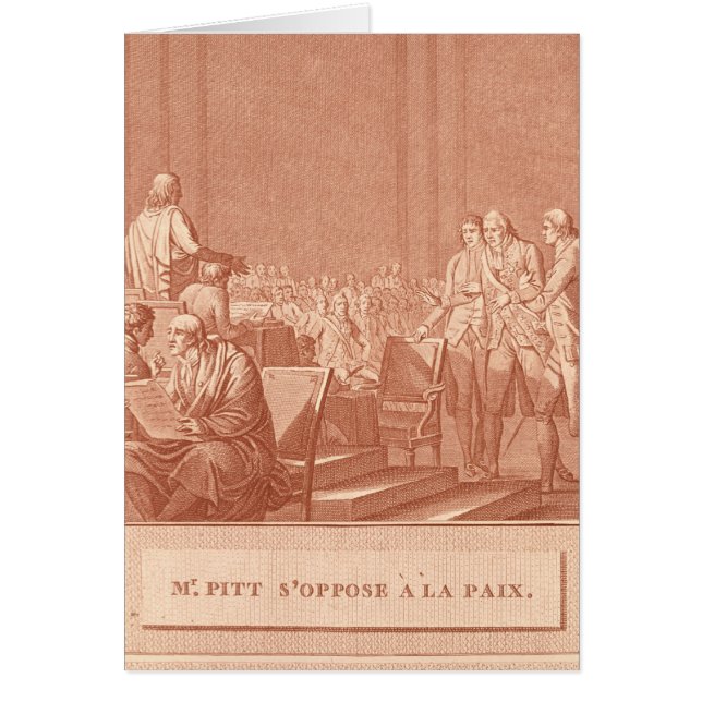 William Pitt the Elder  Opposing the Peace (Front)