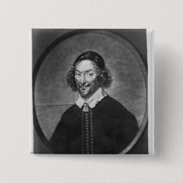 William Prynne  illustration 15 Cm Square Badge (Front)