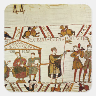 William, Robert de Mortain and Bishop Odo Square Sticker