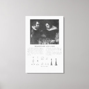 William Shakespeare  and Ben Jonson Canvas Print