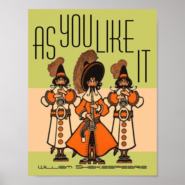 William Shakespeare As You Like It Moss Grn Poster (Front)