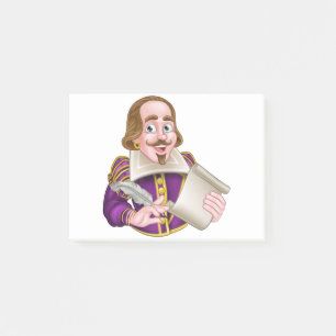 William Shakespeare Cartoon Post-it Notes