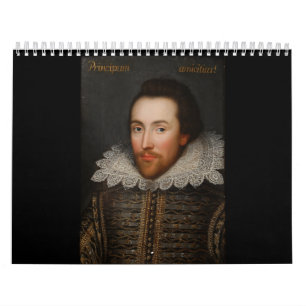 William Shakespeare Cobbe Portrait  circa 1610 Calendar