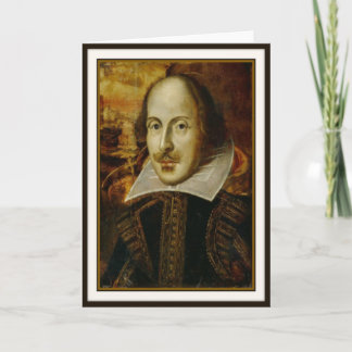 William Shakespeare Greeting Card