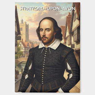 William Shakespeare in Stratford-Upon-Avon England Magnet