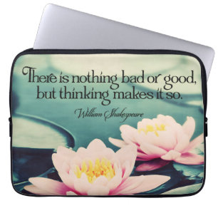William Shakespeare Inspirational Quote "Thinking" Laptop Sleeve