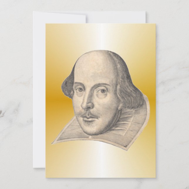 William Shakespeare Invitation (Front)