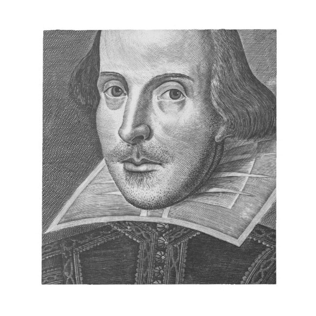 William Shakespeare Notepad (Front)