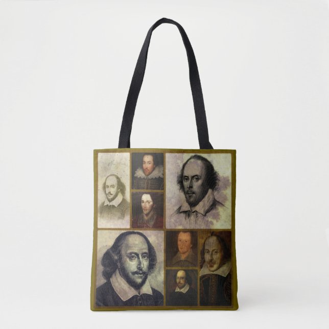 William Shakespeare Polyester Tote Bag (Front)