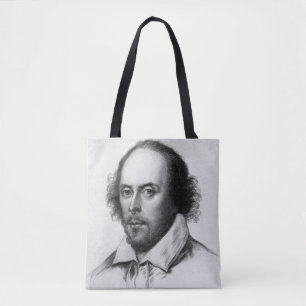 William Shakespeare Polyester Tote Bag