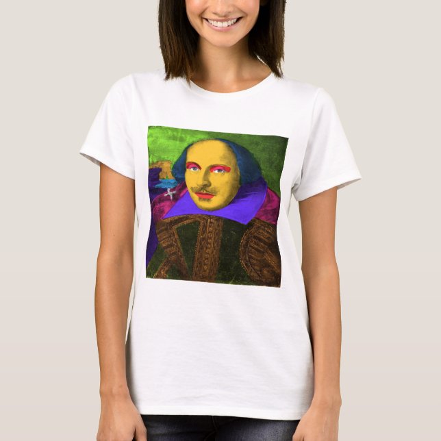 William Shakespeare Pop Art T-Shirt (Front)