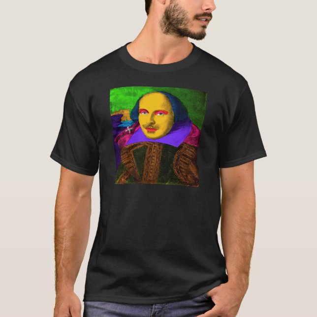 William Shakespeare Pop Art T-Shirt (Front)