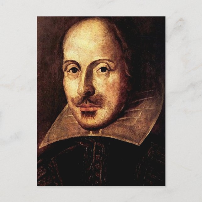 William Shakespeare Portrait Postcard (Front)