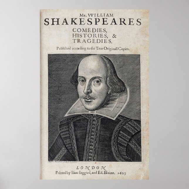 William Shakespeare Portrait Poster (Front)