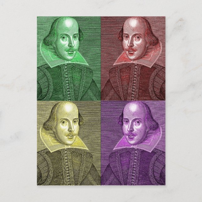 William Shakespeare Postcard (Front)