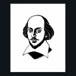 William Shakespeare Poster<br><div class="desc">Graphic portrait of poet and playwright</div>