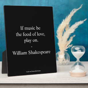 William Shakespeare Quote - Love Plaque