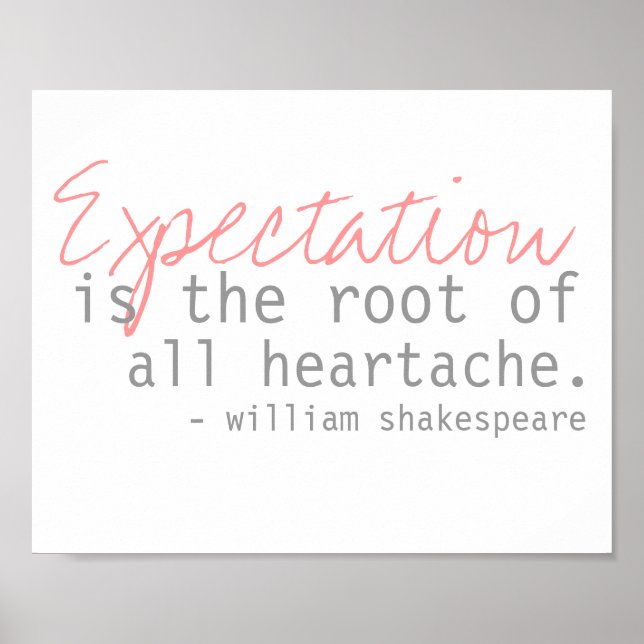 william shakespeare quote poster (Front)