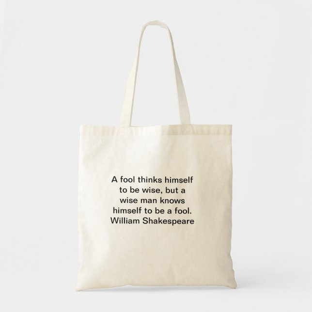 William Shakespeare Quotes Tote Bags (Front)