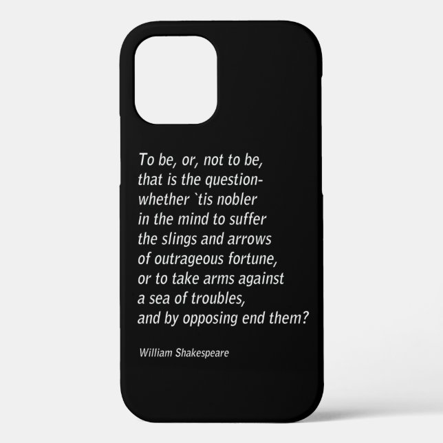 William Shakespeare`s Hamlet Case-Mate iPhone Case (Back)