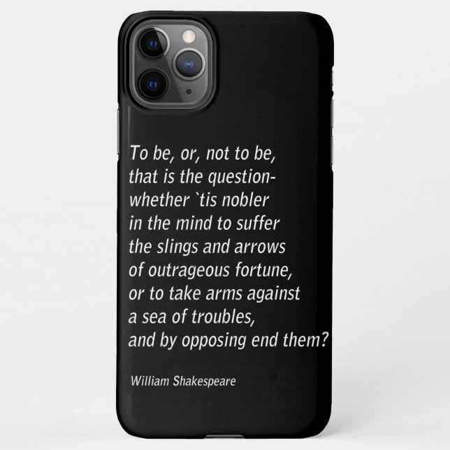 William Shakespeare`s Hamlet iPhone Case (Back)