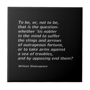 William Shakespeare`s `Hamlet` Tile