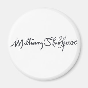 William Shakespeare Signature Magnet