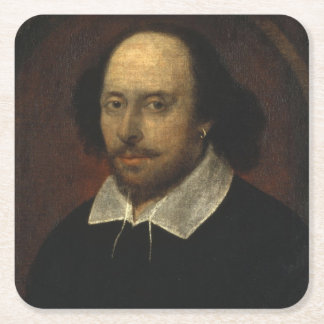 William Shakespeare Square Paper Coaster