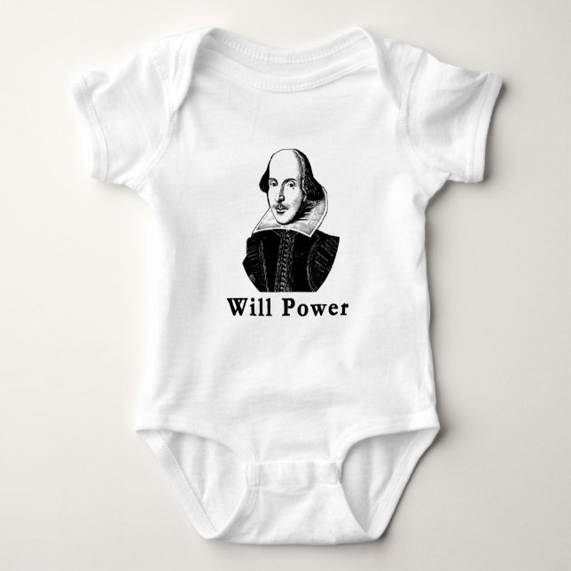 William Shakespeare WILL POWER Tshirts (Front)