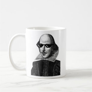 William Shakespeare With Sunglases Classic Coffee Mug