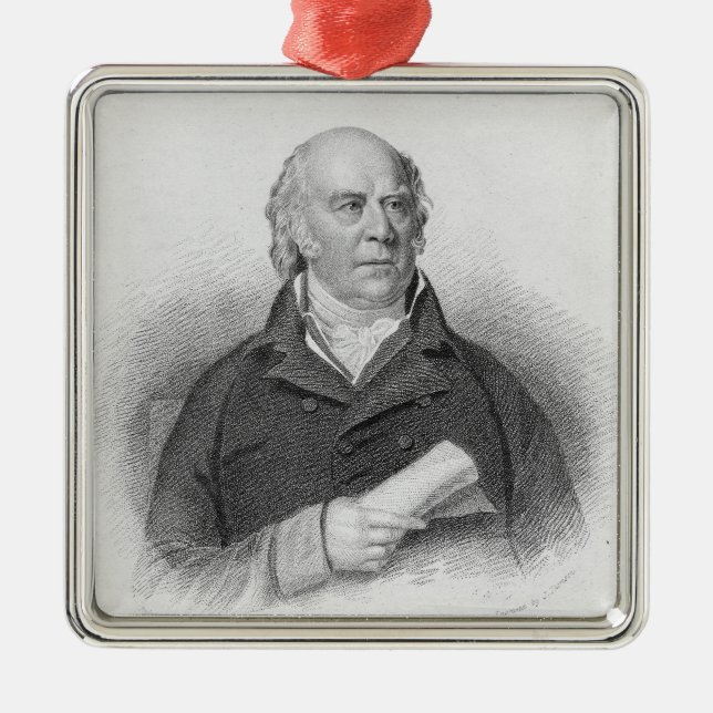 William Sharp, engraved by J. Thomson Metal Tree Decoration (Front)
