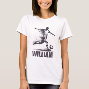William Soccer Boys Personalised First Name Willia T-Shirt