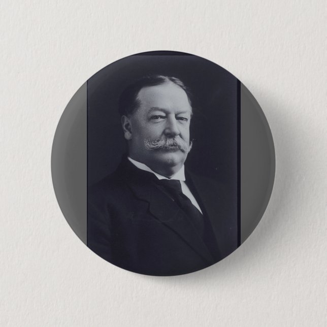 William Taft 6 Cm Round Badge (Front)