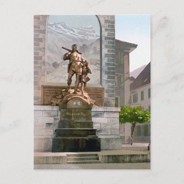 William Tell Monument Postcard (Front)