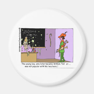 William Tell The Early Years Offbeat Cartoon Gifts Magnet