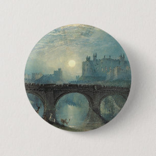 William Turner Alnwick Castle  6 Cm Round Badge