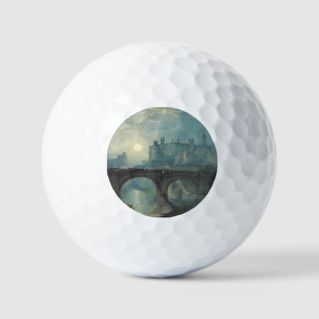William Turner Alnwick Castle  Golf Balls (Front)