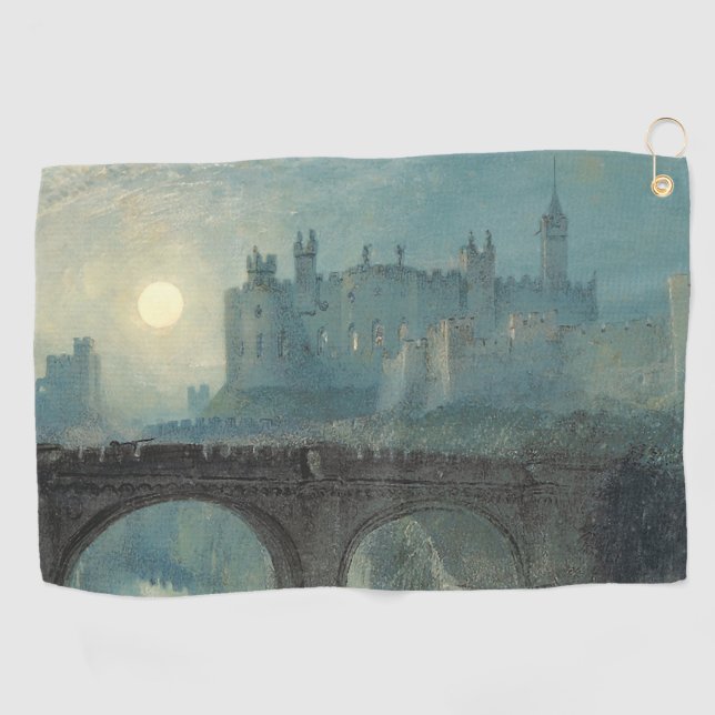 William Turner Alnwick Castle  Golf Towel (Horizontal)