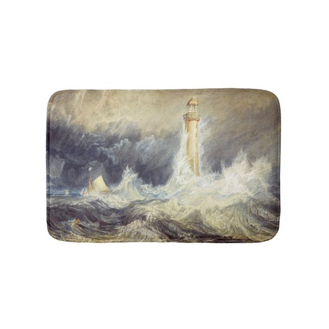 William Turner - Bell Rock Lighthouse Bath Mat (Front)