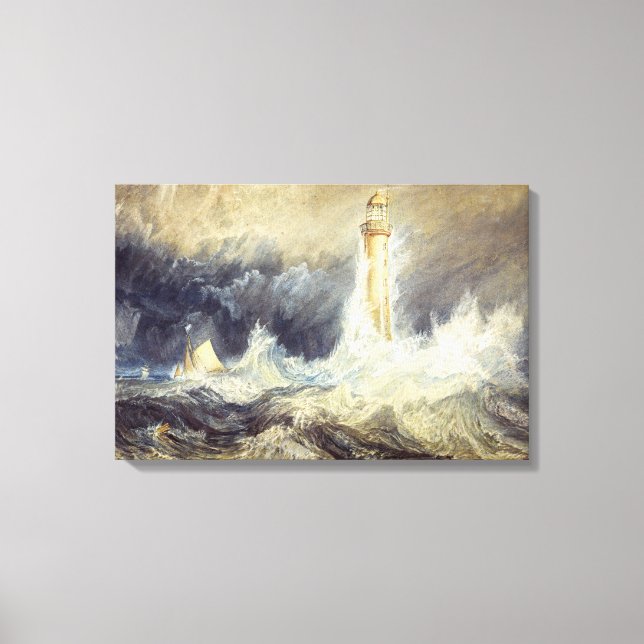 William Turner - Bell Rock Lighthouse Canvas Print (Front)