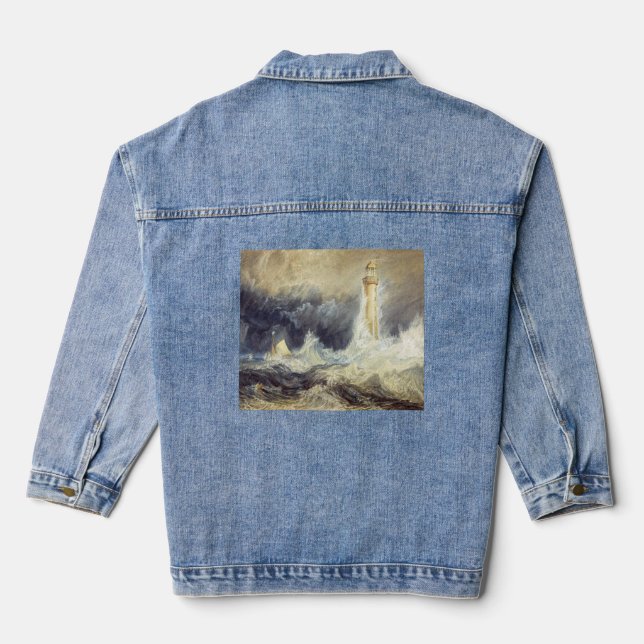 William Turner - Bell Rock Lighthouse Denim Jacket (Back)