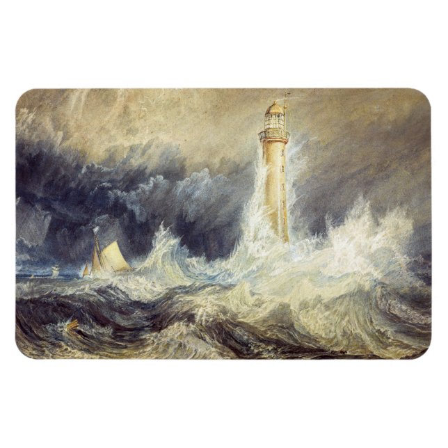 William Turner - Bell Rock Lighthouse Magnet (Horizontal)