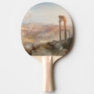 William Turner British - Modern Rome-Campo Vaccino Ping Pong Paddle