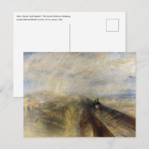 William Turner - Rain, Steam and Speed Postcard
